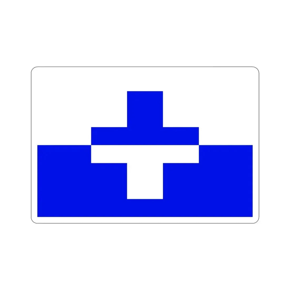 Flag of Żurrieq Malta STICKER Vinyl Die-Cut Decal 4 Inch - The Sticker Space