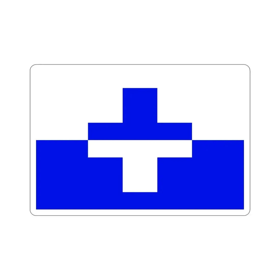 Flag of Żurrieq Malta STICKER Vinyl Die-Cut Decal 5 Inch - The Sticker Space