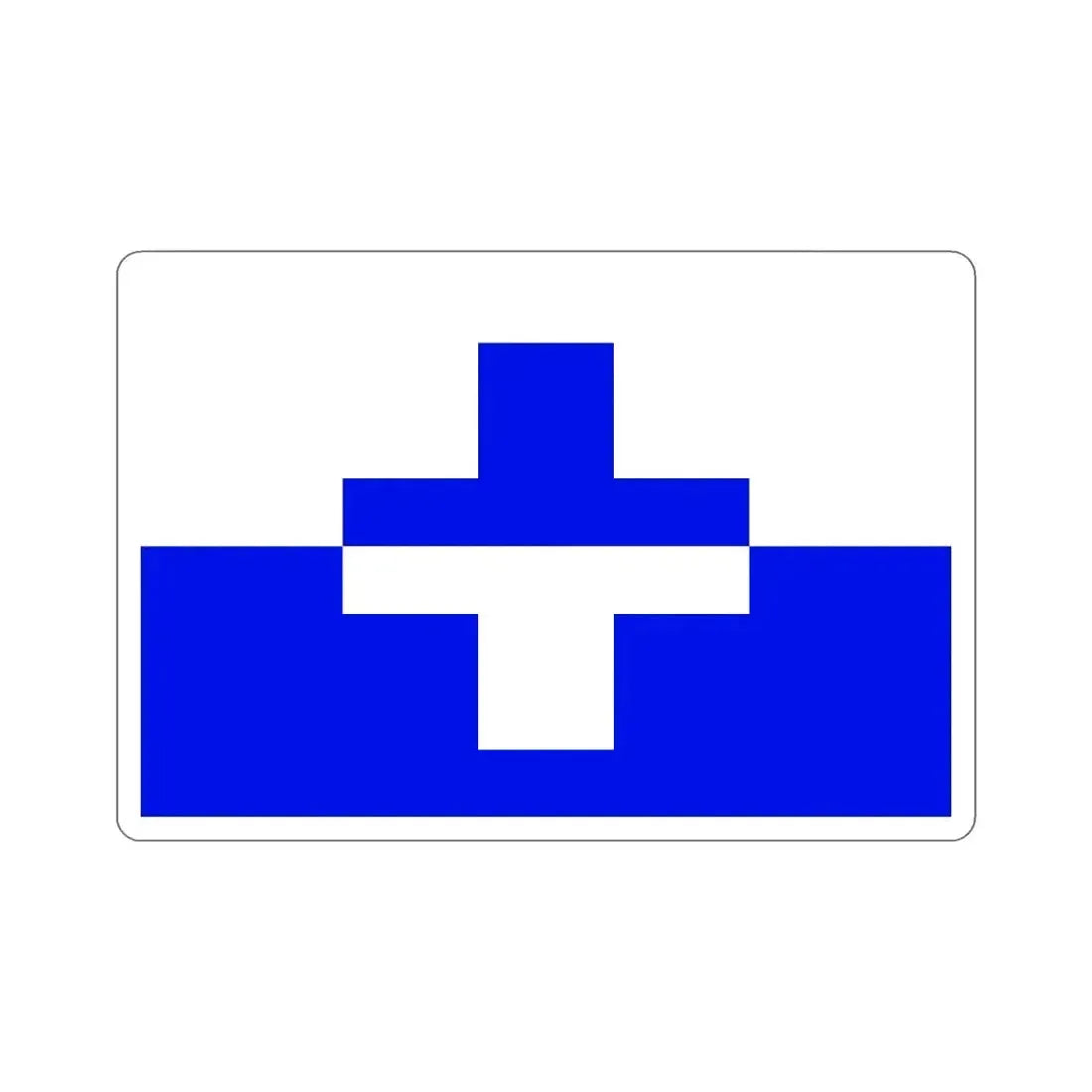 Flag of Żurrieq Malta STICKER Vinyl Die-Cut Decal - The Sticker Space