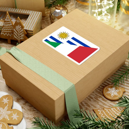 Flag of Uruguay and Italy (Italy) STICKER Vinyl Kiss-Cut Decal - The Sticker Space
