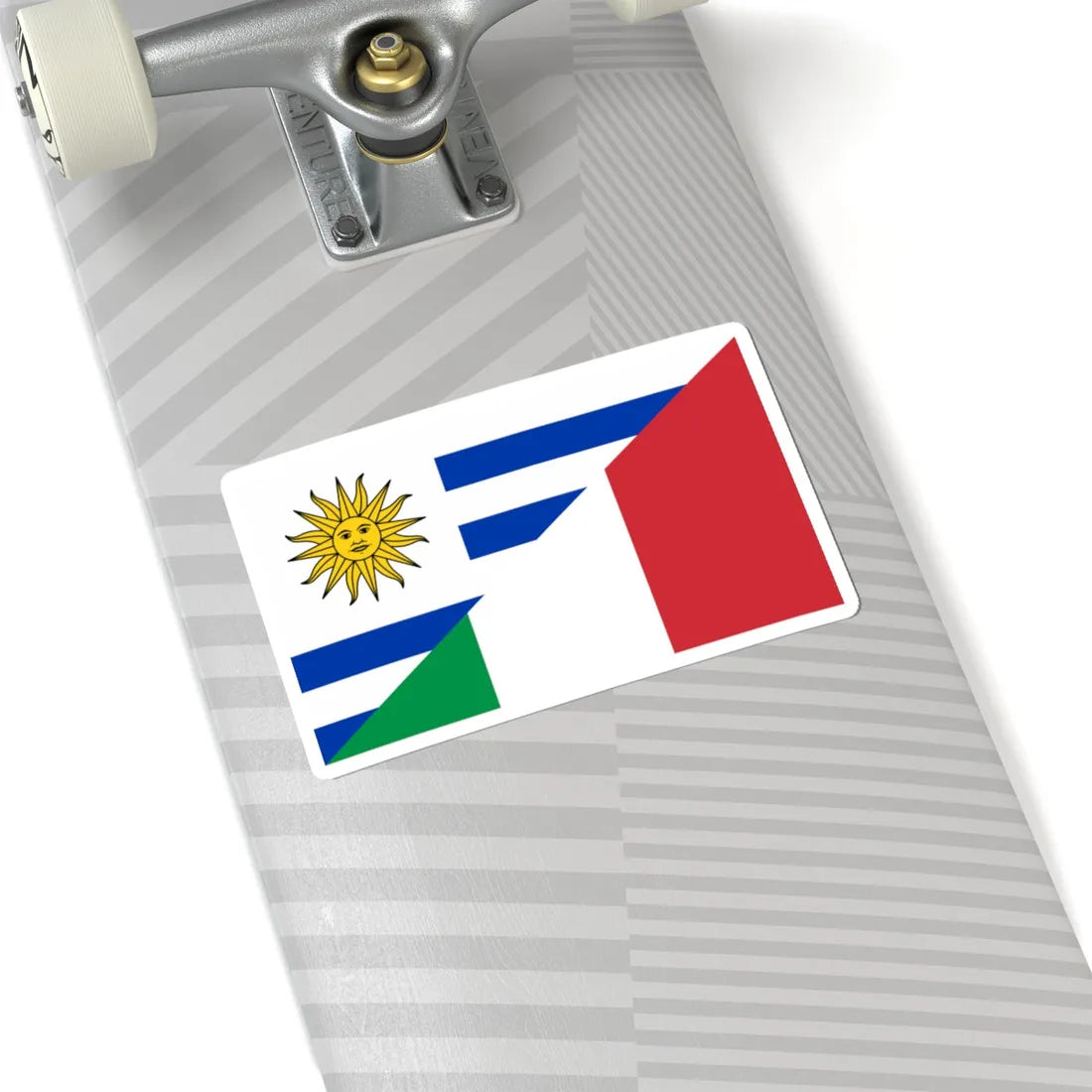 Flag of Uruguay and Italy (Italy) STICKER Vinyl Kiss-Cut Decal - The Sticker Space