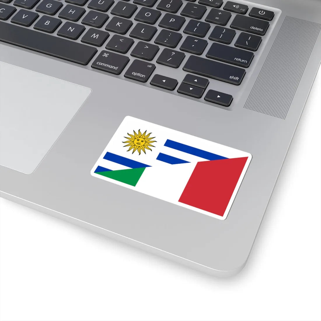 Flag of Uruguay and Italy (Italy) STICKER Vinyl Kiss-Cut Decal - The Sticker Space
