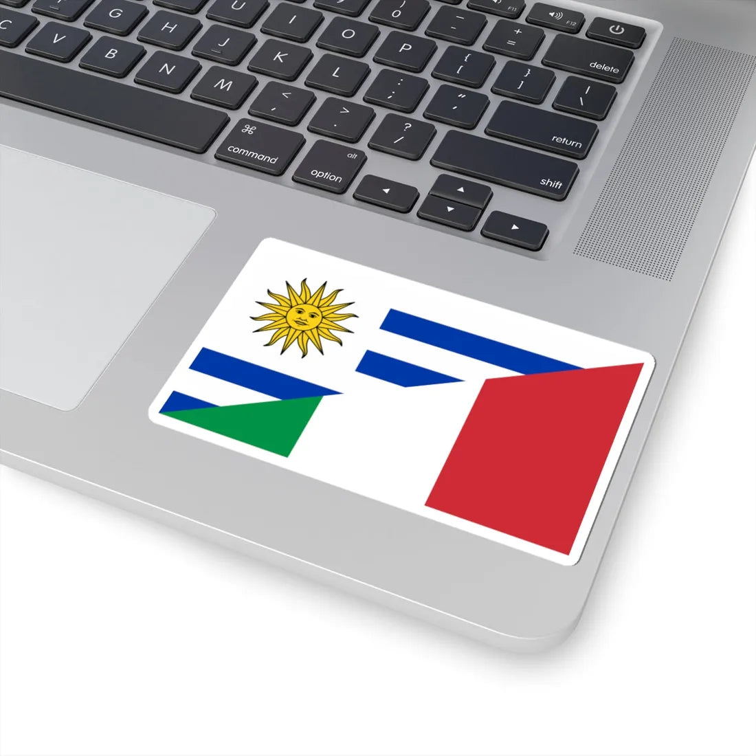 Flag of Uruguay and Italy (Italy) STICKER Vinyl Kiss-Cut Decal - The Sticker Space