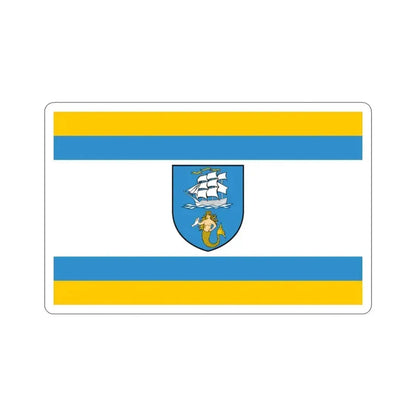 Flag of Ustka Poland STICKER Vinyl Die-Cut Decal 2 Inch - The Sticker Space