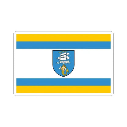 Flag of Ustka Poland STICKER Vinyl Die-Cut Decal 3 Inch - The Sticker Space