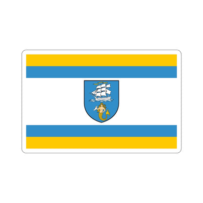 Flag of Ustka Poland STICKER Vinyl Die-Cut Decal-4 Inch-The Sticker Space