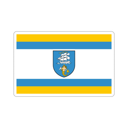 Flag of Ustka Poland STICKER Vinyl Die-Cut Decal-5 Inch-The Sticker Space