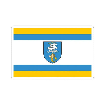 Flag of Ustka Poland STICKER Vinyl Die-Cut Decal 5 Inch - The Sticker Space