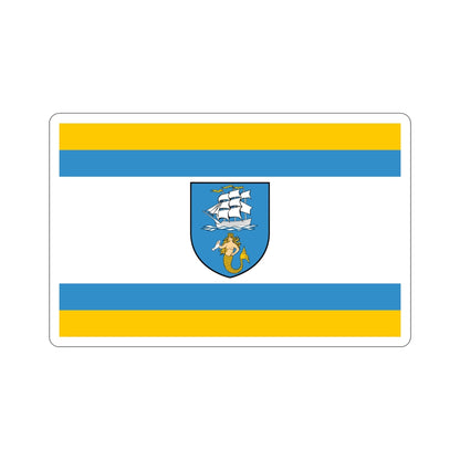 Flag of Ustka Poland STICKER Vinyl Die-Cut Decal-6 Inch-The Sticker Space