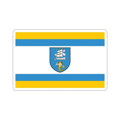 Flag of Ustka Poland STICKER Vinyl Die-Cut Decal 6 Inch - The Sticker Space