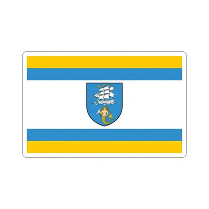 Flag of Ustka Poland STICKER Vinyl Die-Cut Decal - The Sticker Space