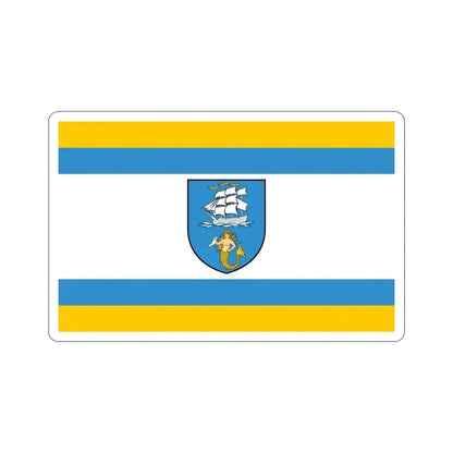 Flag of Ustka Poland STICKER Vinyl Die-Cut Decal - The Sticker Space