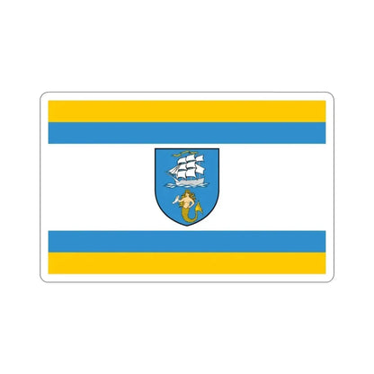 Flag of Ustka Poland STICKER Vinyl Die-Cut Decal - The Sticker Space
