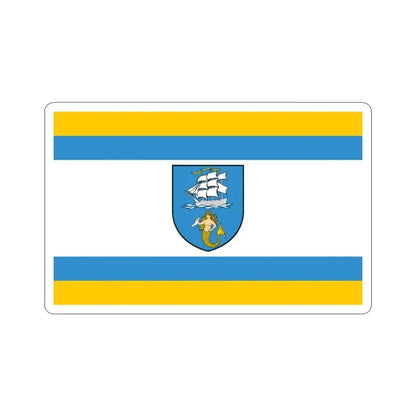 Flag of Ustka Poland STICKER Vinyl Die-Cut Decal - The Sticker Space