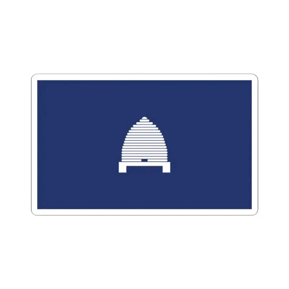 Flag of Utah 1927 Proposal (United States) STICKER Vinyl Kiss-Cut Decal 2 Inch White - The Sticker Space