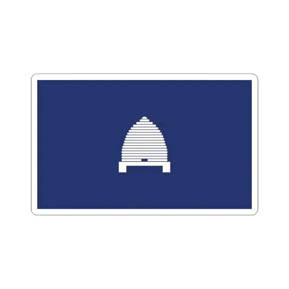 Flag of Utah 1927 Proposal (United States) STICKER Vinyl Kiss-Cut Decal 3 Inch White - The Sticker Space