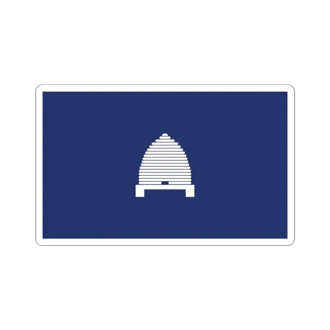 Flag of Utah 1927 Proposal (United States) STICKER Vinyl Kiss-Cut Decal 4 Inch White - The Sticker Space