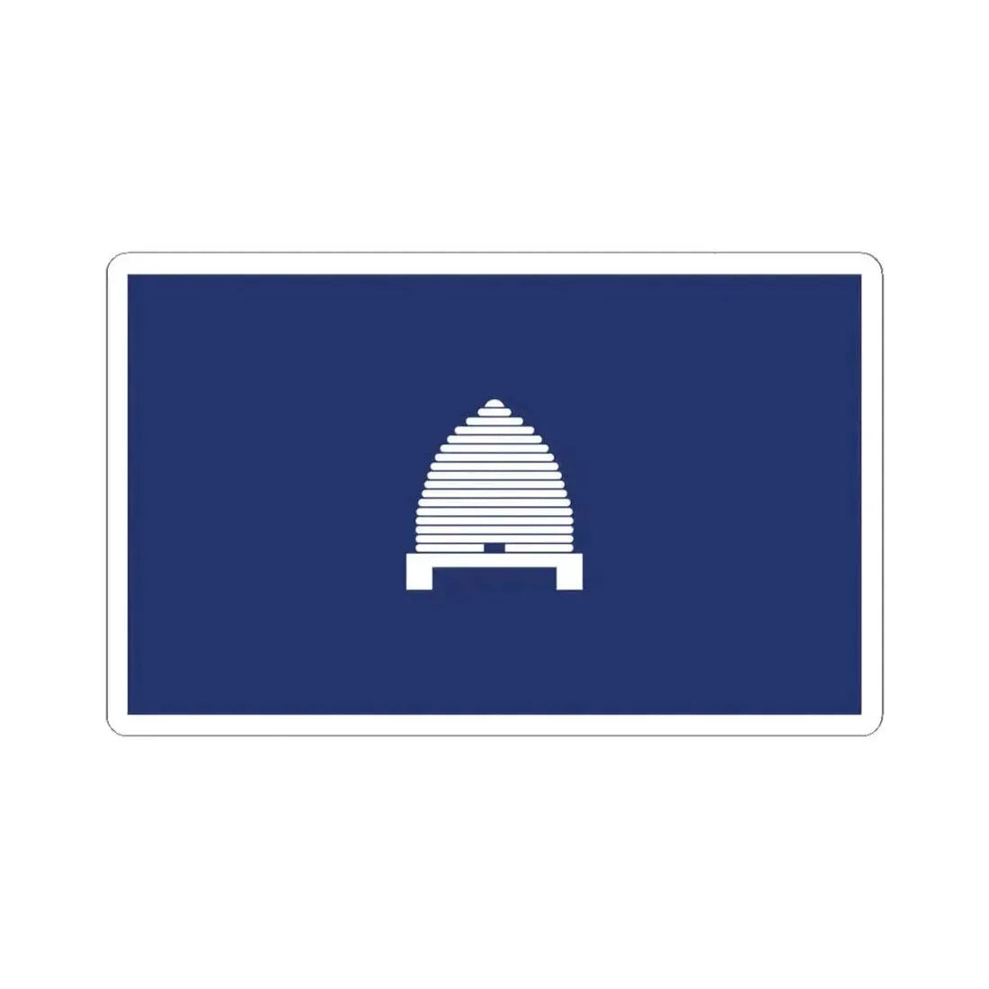 Flag of Utah 1927 Proposal (United States) STICKER Vinyl Kiss-Cut Decal 6 Inch White - The Sticker Space