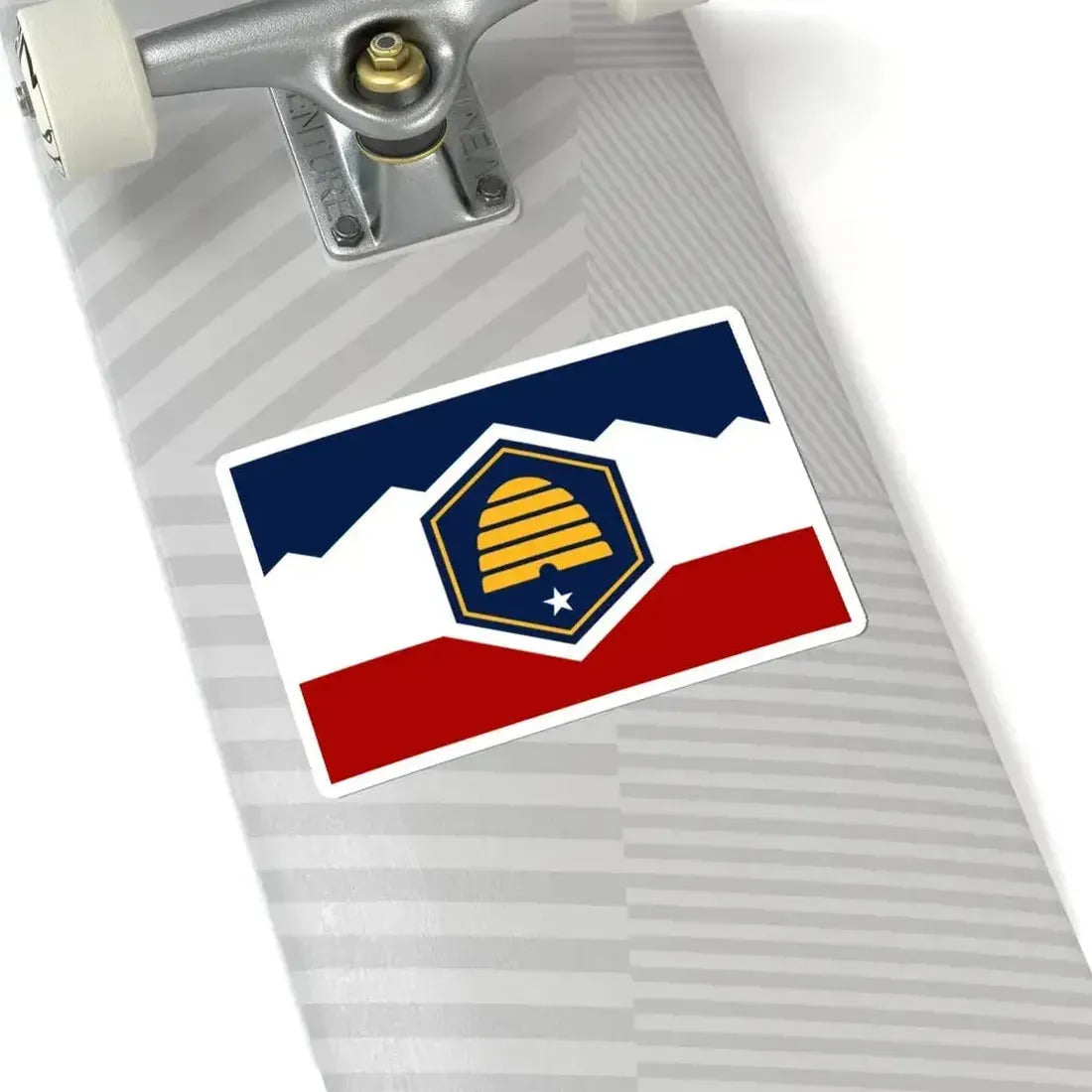 Flag of Utah 3-2 (United States) STICKER Vinyl Kiss-Cut Decal - The Sticker Space