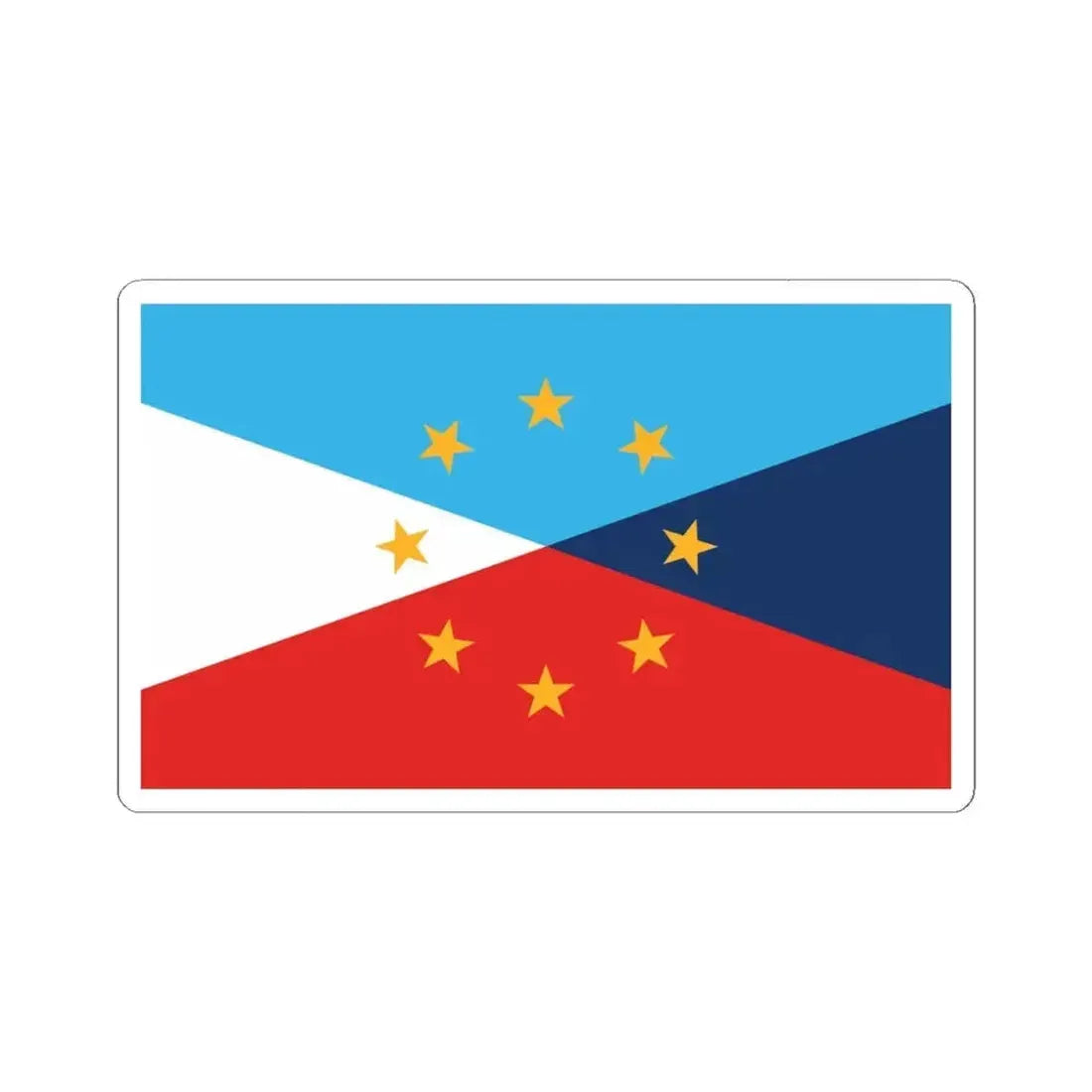 Flag of Utah semifinalist 1 (United States) STICKER Vinyl Kiss-Cut Decal 4 Inch White - The Sticker Space