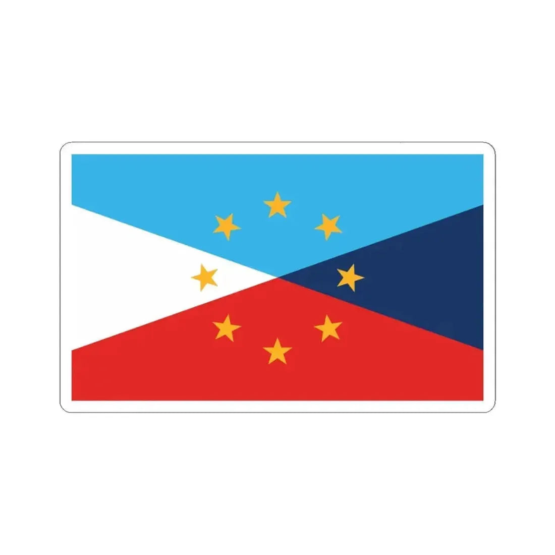 Flag of Utah semifinalist 1 (United States) STICKER Vinyl Kiss-Cut Decal 6 Inch White - The Sticker Space