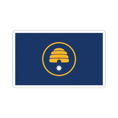 Flag of Utah semifinalist 2 (United States) STICKER Vinyl Kiss-Cut Decal 2 Inch White - The Sticker Space