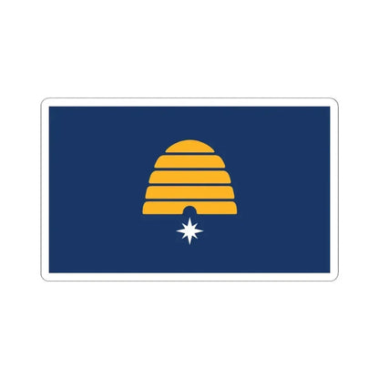 Flag of Utah semifinalist 4 (United States) STICKER Vinyl Kiss-Cut Decal 3 Inch White - The Sticker Space