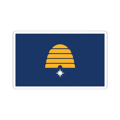Flag of Utah semifinalist 4 (United States) STICKER Vinyl Kiss-Cut Decal 6 Inch White - The Sticker Space