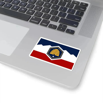 Flag of Utah (United States) STICKER Vinyl Kiss-Cut Decal - The Sticker Space