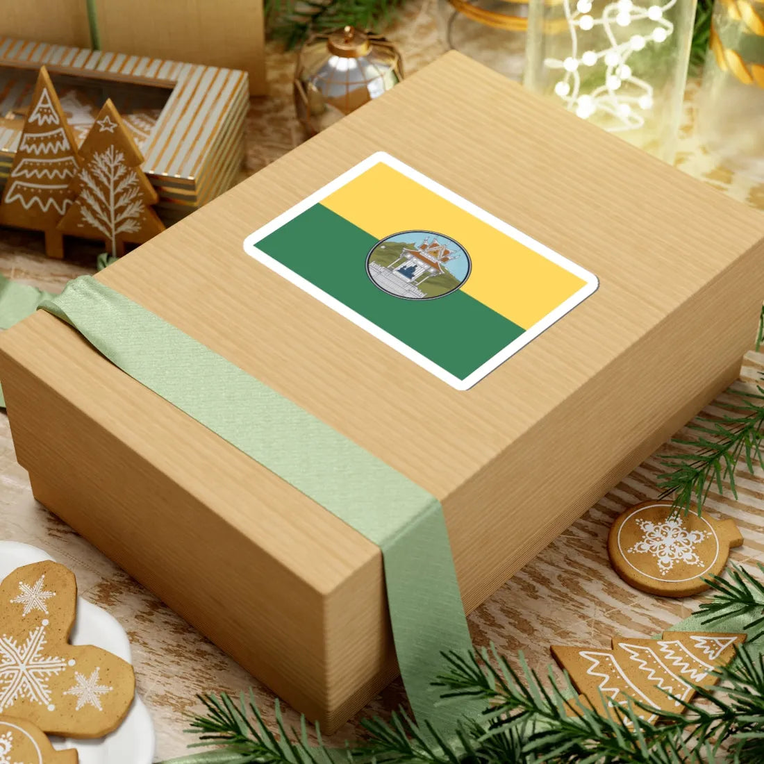 Flag of Uthai Thani (Thailand) STICKER Vinyl Kiss-Cut Decal - The Sticker Space