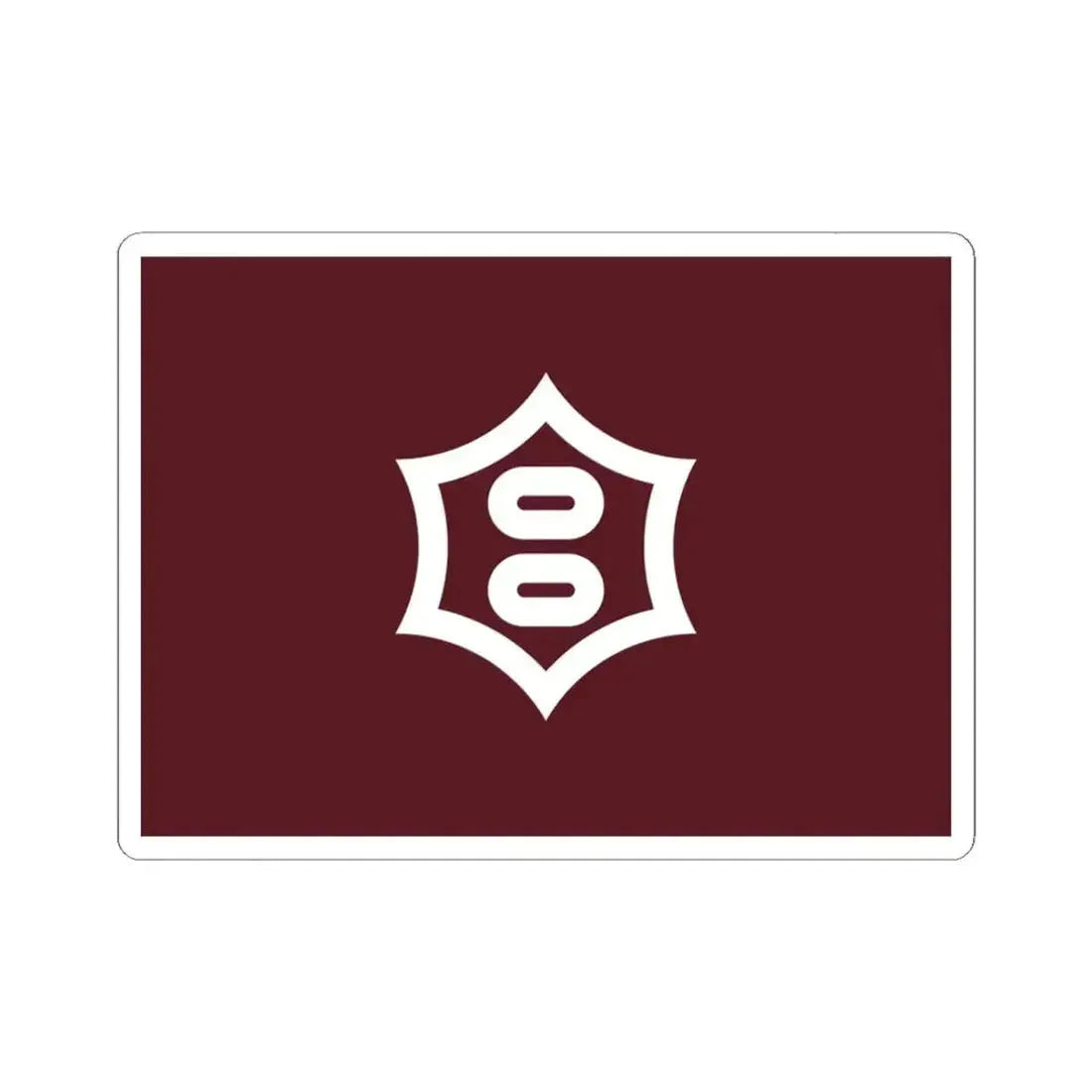 Flag of Utsunomiya Tochigi Japan - STICKER Vinyl Kiss-Cut Decal 3 Inch White - The Sticker Space