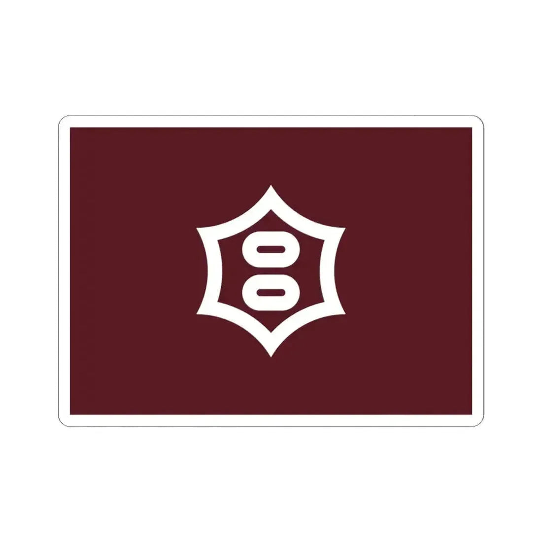 Flag of Utsunomiya Tochigi Japan - STICKER Vinyl Kiss-Cut Decal 4 Inch White - The Sticker Space