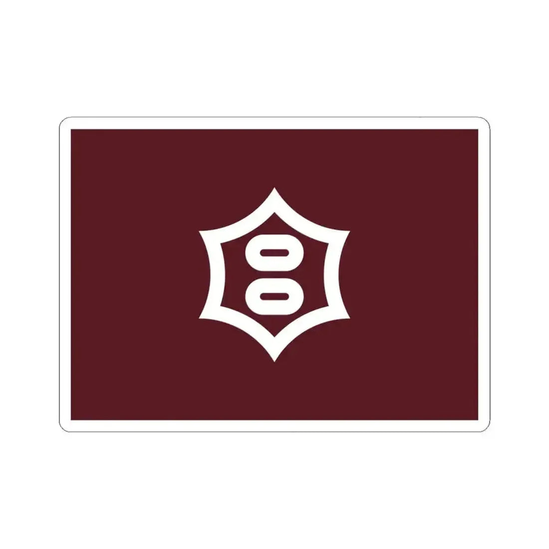 Flag of Utsunomiya Tochigi Japan - STICKER Vinyl Kiss-Cut Decal 6 Inch White - The Sticker Space