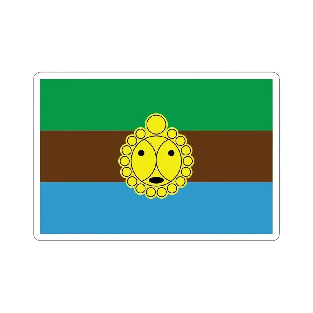 Flag of Utuado Puerto Rico STICKER Vinyl Die-Cut Decal 6 Inch - The Sticker Space