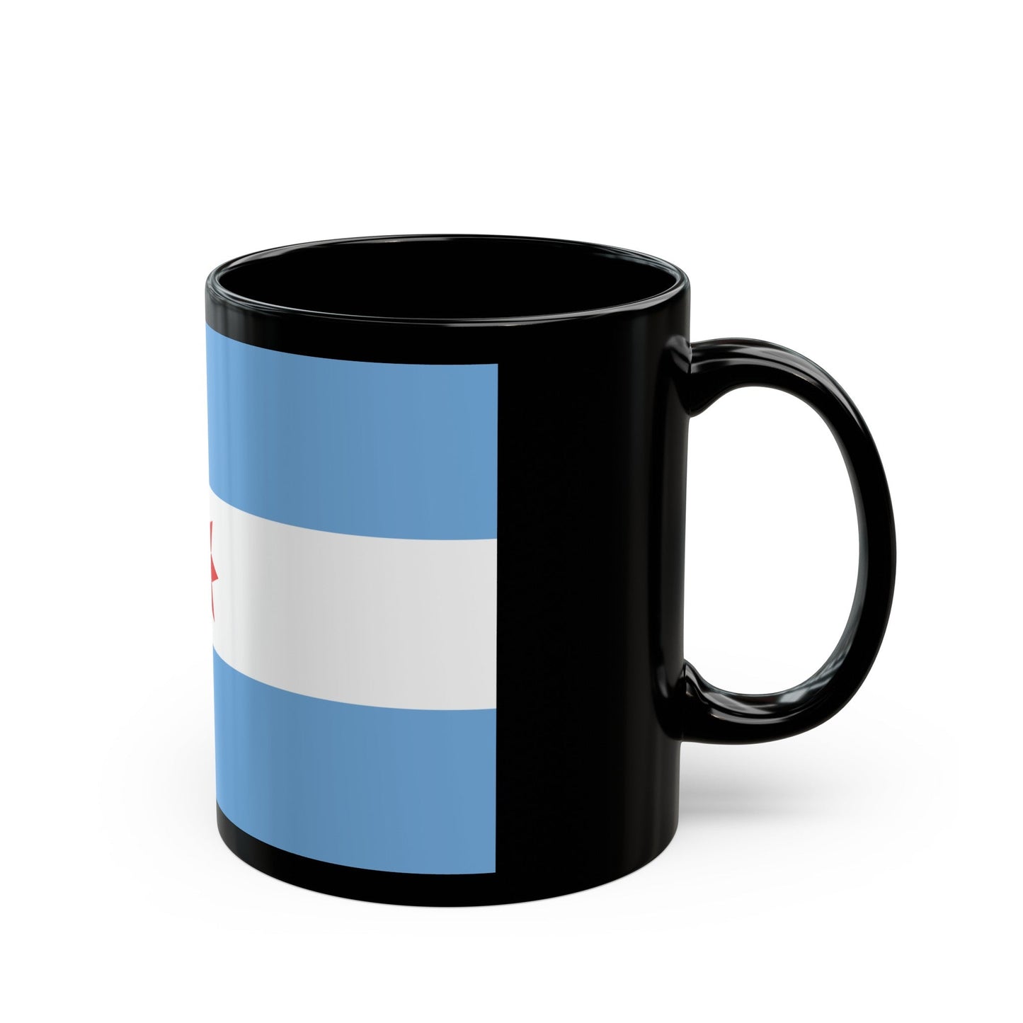 Flag of Uturuncos - Black Coffee Mug-The Sticker Space