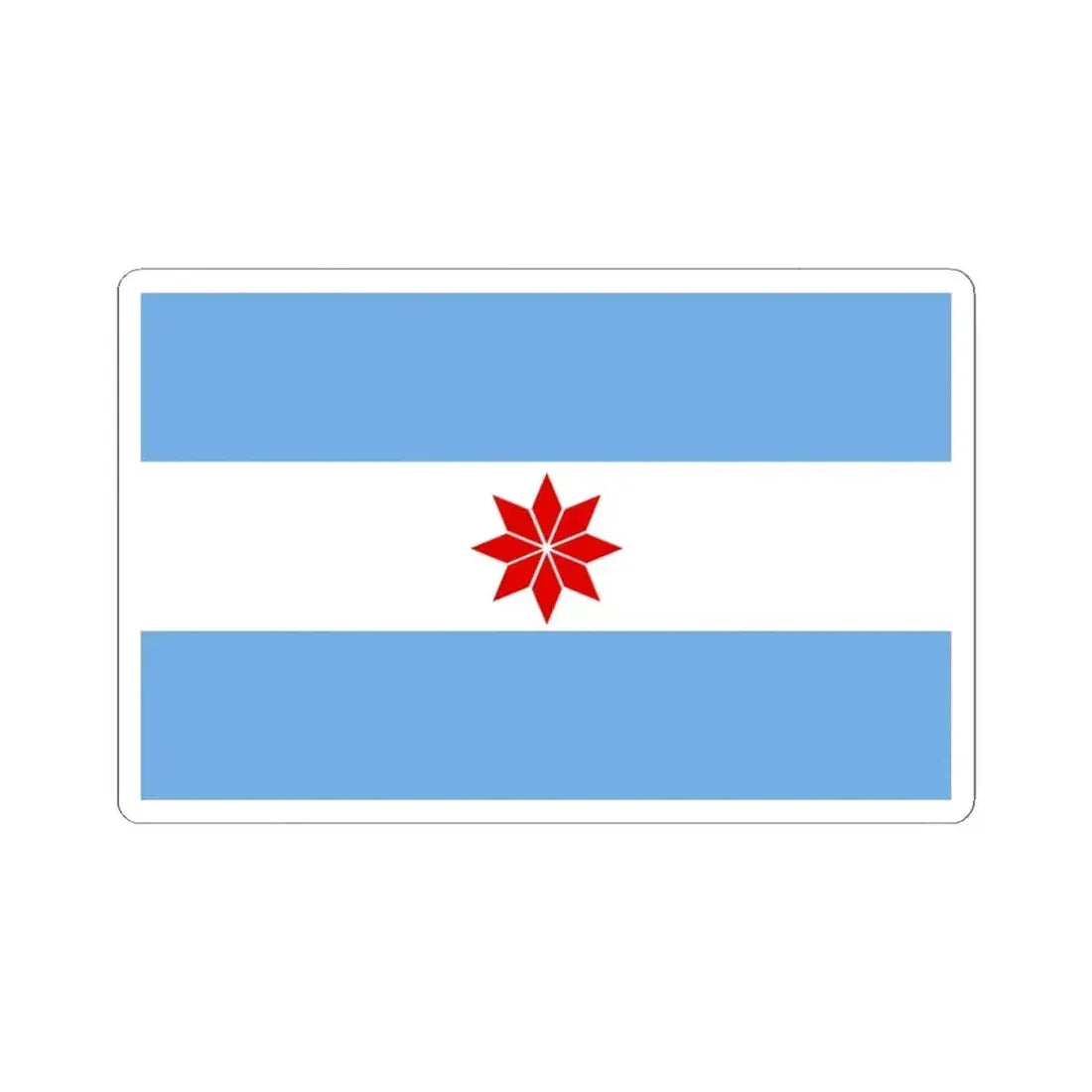 Flag of Uturuncos - STICKER Vinyl Kiss-Cut Decal 4 Inch White - The Sticker Space