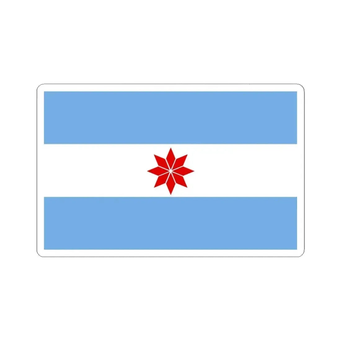 Flag of Uturuncos - STICKER Vinyl Kiss-Cut Decal 6 Inch White - The Sticker Space