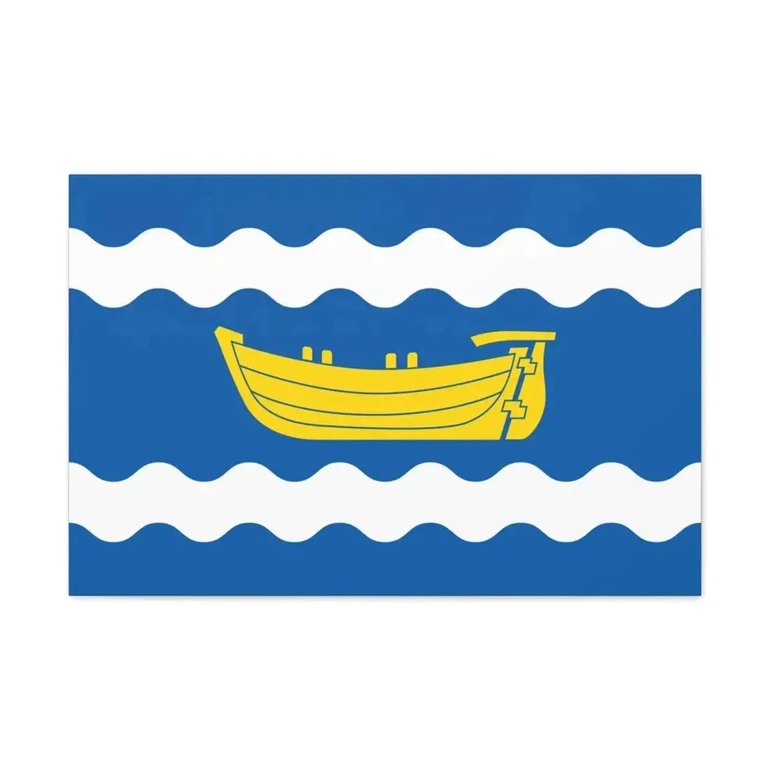Flag of Uusimaa Finland - Canvas Wall Art 30" x 20" 1.25" - The Sticker Space