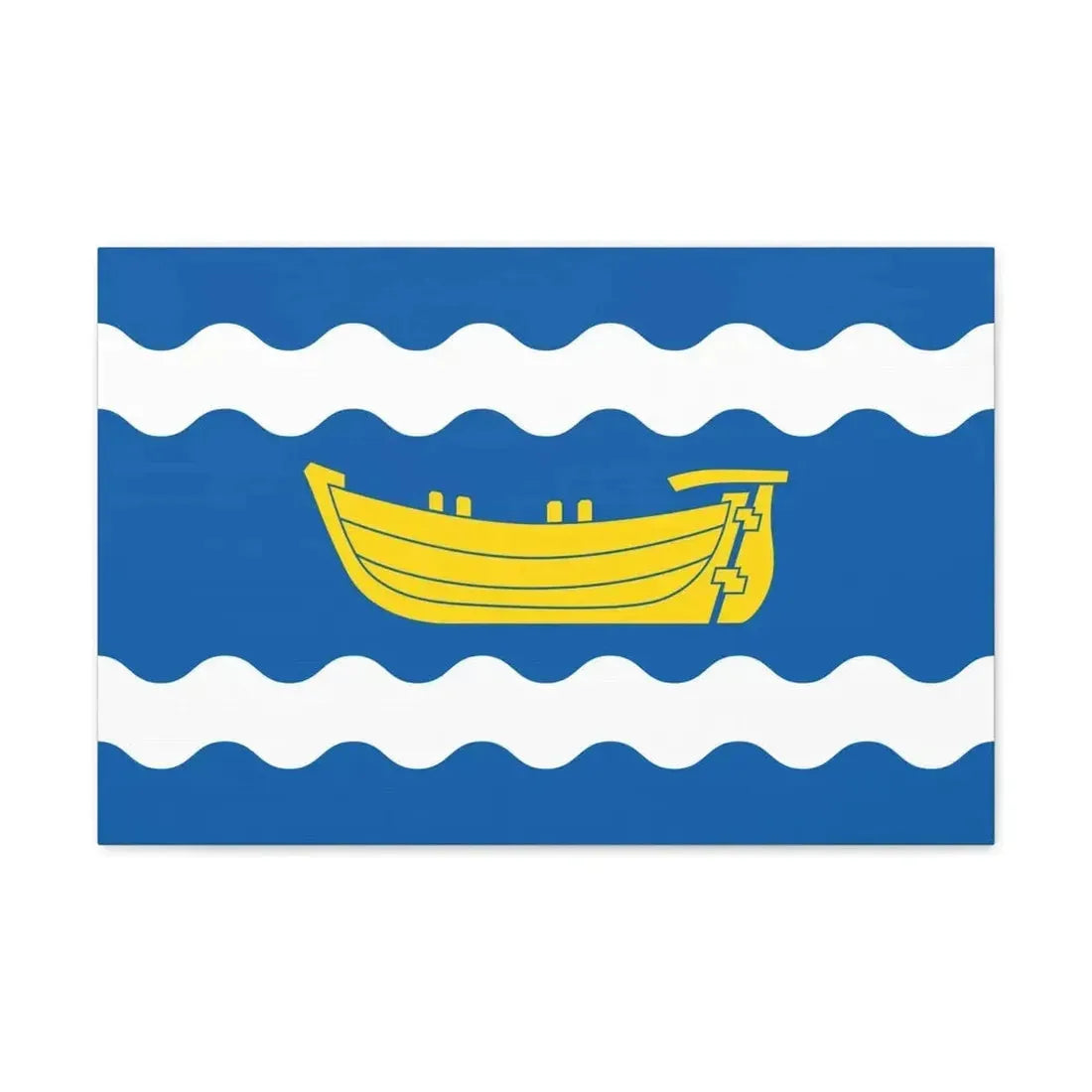 Flag of Uusimaa Finland - Canvas Wall Art - The Sticker Space