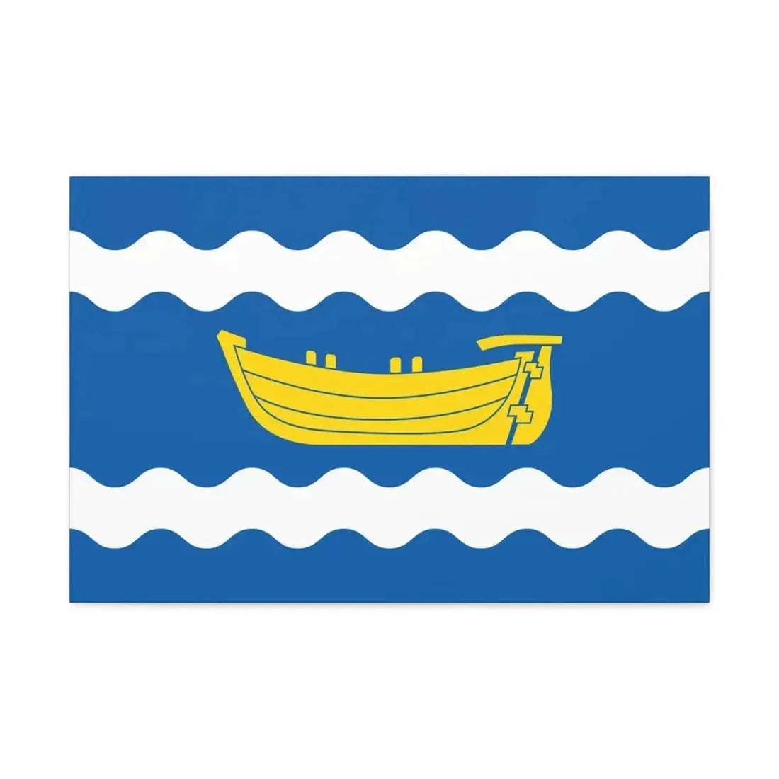 Flag of Uusimaa Finland - Canvas Wall Art - The Sticker Space