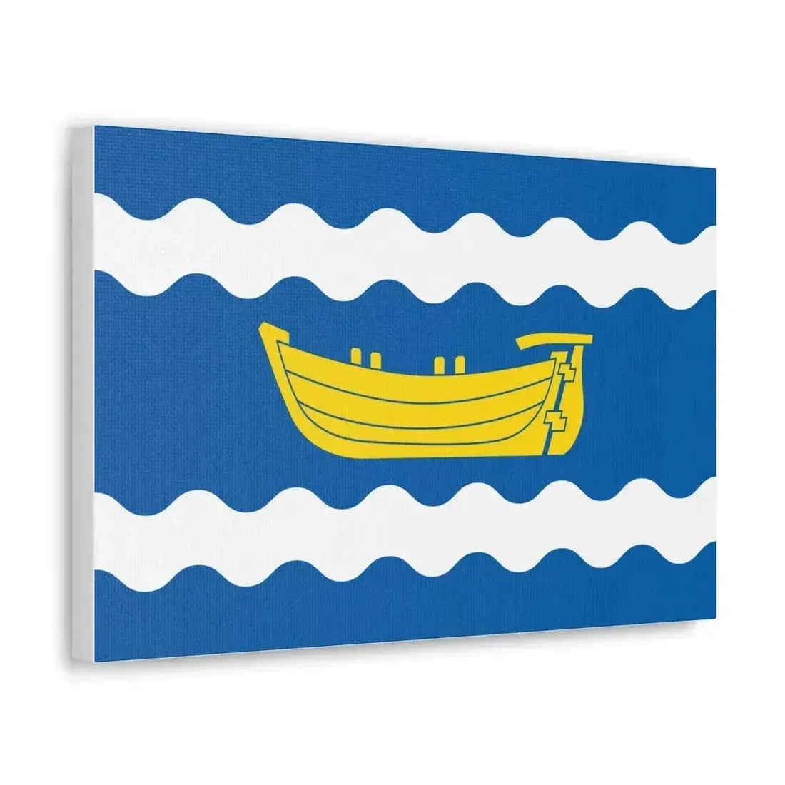 Flag of Uusimaa Finland - Canvas Wall Art - The Sticker Space