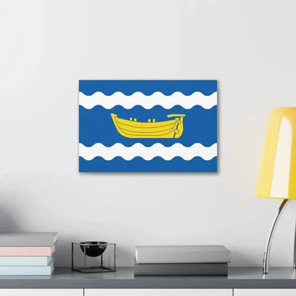 Flag of Uusimaa Finland - Canvas Wall Art - The Sticker Space