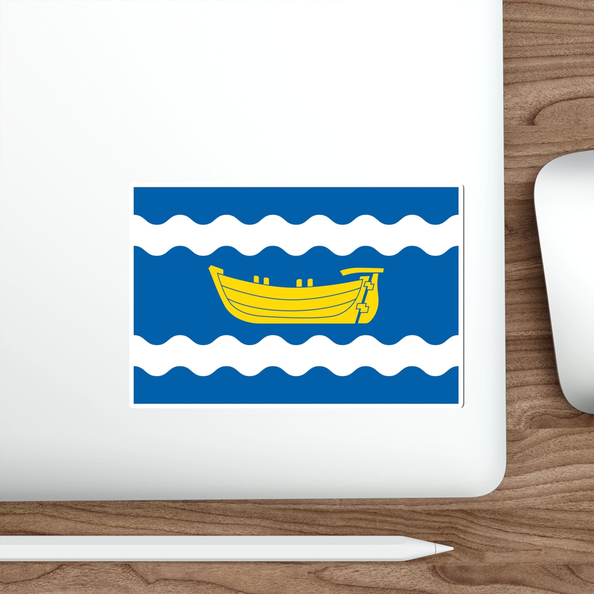 Flag of Uusimaa Finland STICKER Vinyl Die-Cut Decal-The Sticker Space