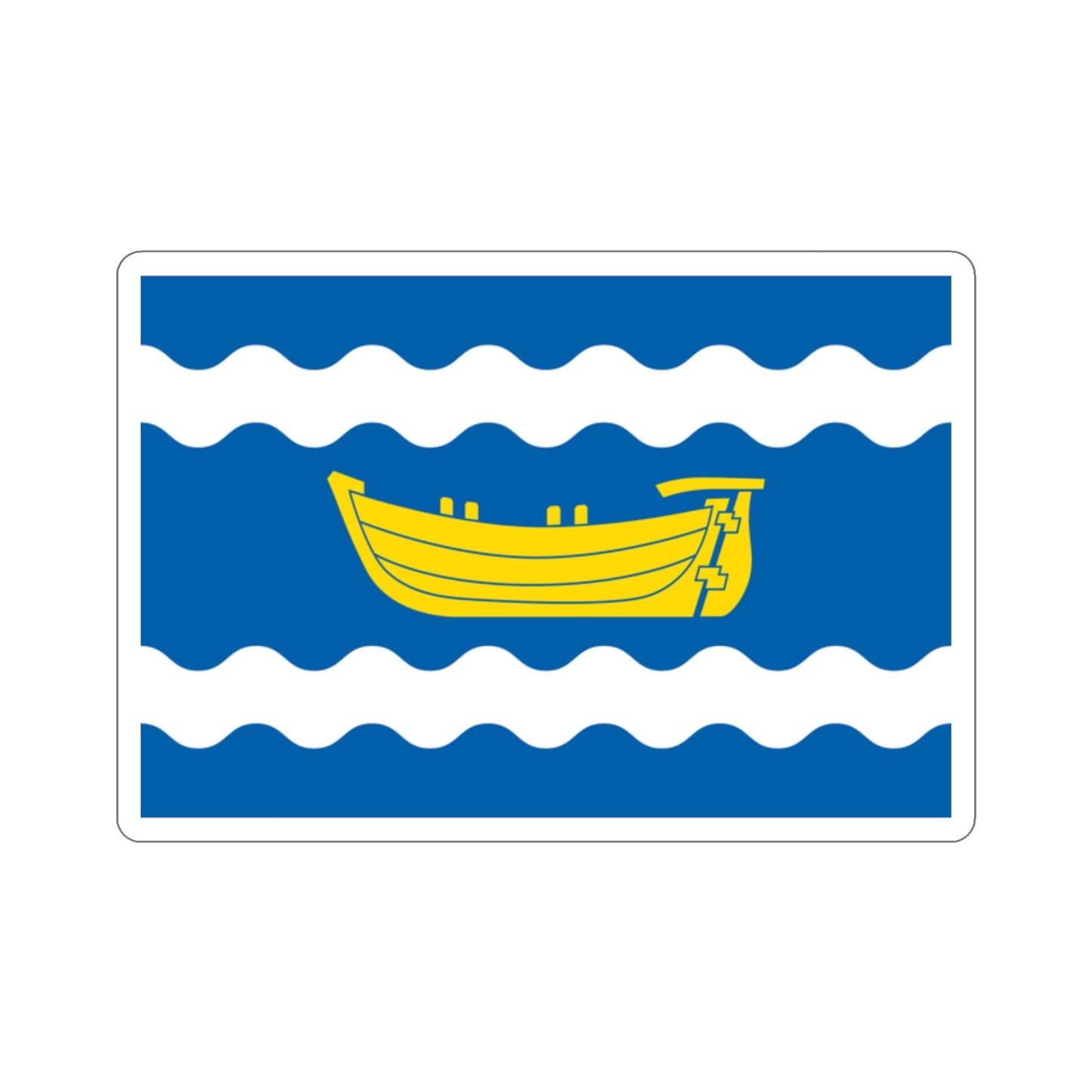 Flag of Uusimaa Finland STICKER Vinyl Die-Cut Decal-2 Inch-The Sticker Space