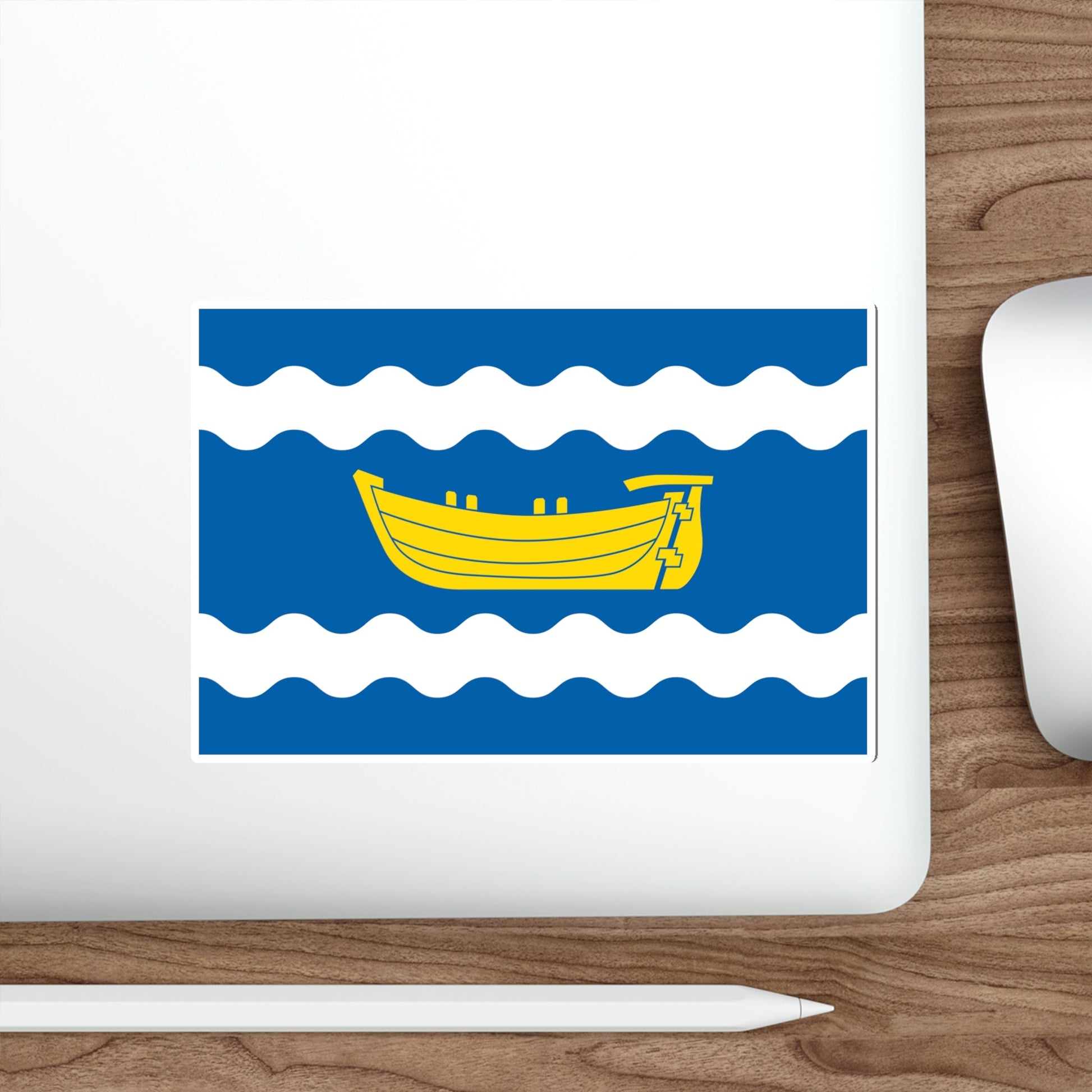 Flag of Uusimaa Finland STICKER Vinyl Die-Cut Decal-The Sticker Space