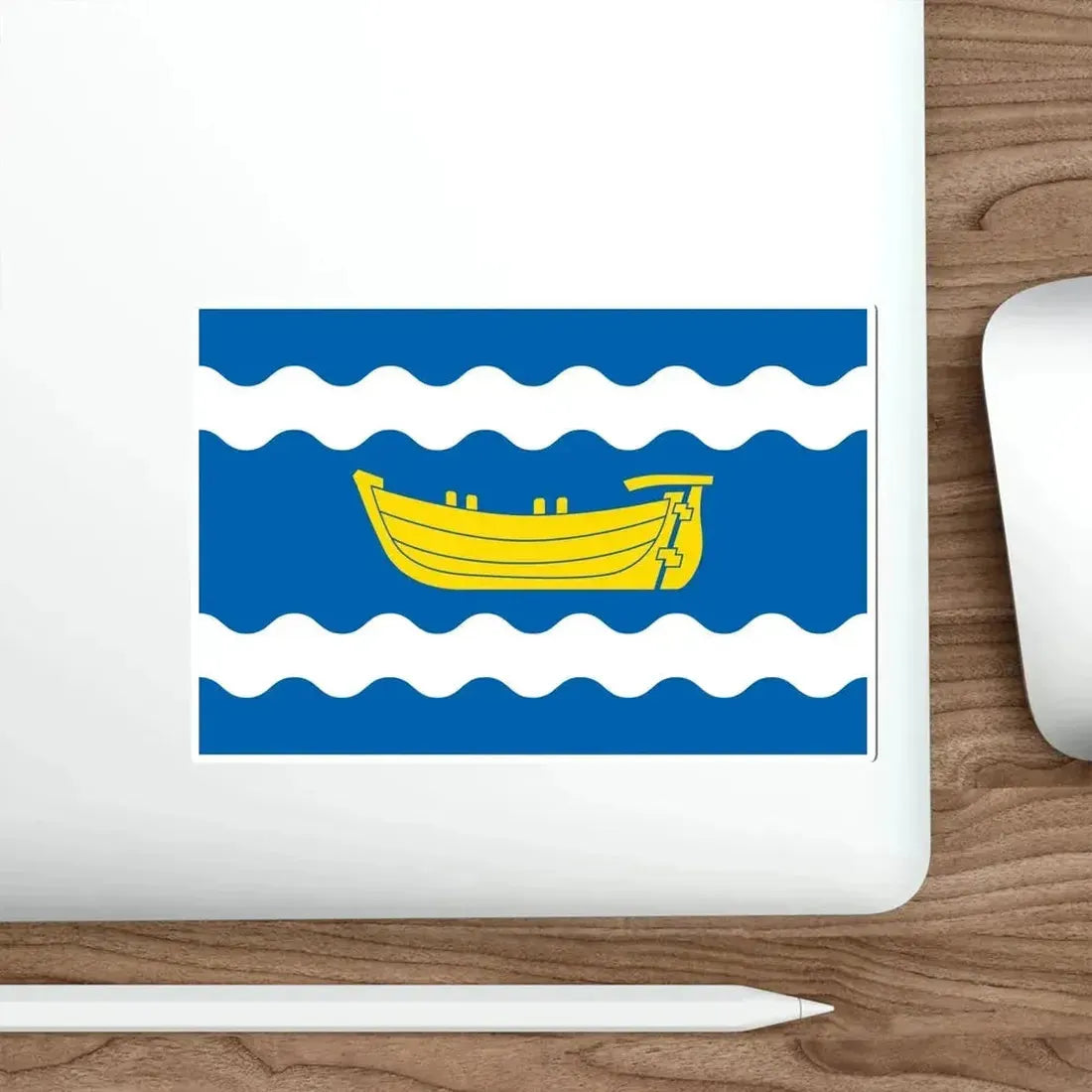 Flag of Uusimaa Finland STICKER Vinyl Die-Cut Decal - The Sticker Space