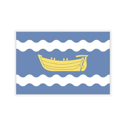 Flag of Uusimaa Finland - STICKER Vinyl Kiss-Cut Decal 4 Inch Transparent - The Sticker Space