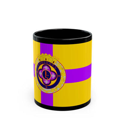 Flag of Vagharshapat Armenia - Black Coffee Mug-11oz-The Sticker Space