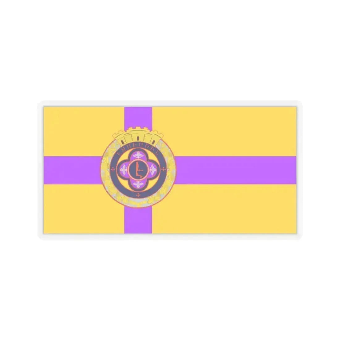 Flag of Vagharshapat Armenia - STICKER Vinyl Kiss-Cut Decal 2 Inch Transparent - The Sticker Space