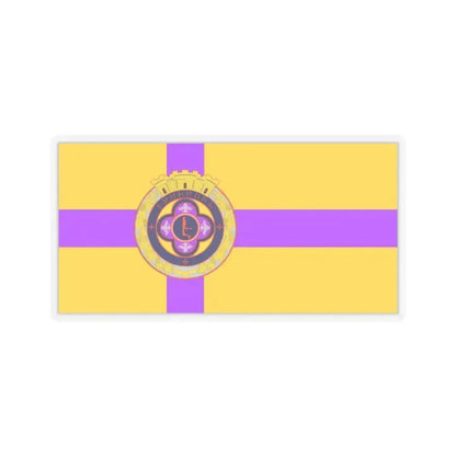 Flag of Vagharshapat Armenia - STICKER Vinyl Kiss-Cut Decal 2 Inch Transparent - The Sticker Space